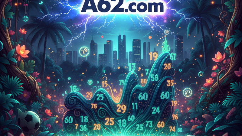 Gráfico de barras mostrando a frequência de números sorteados em um período hipotético.